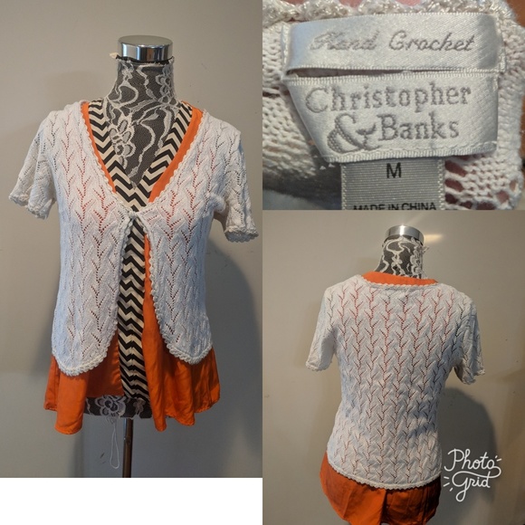 Christopher & Banks Sweaters - Gorgeous Christopher and Banks Crocheted Sweater